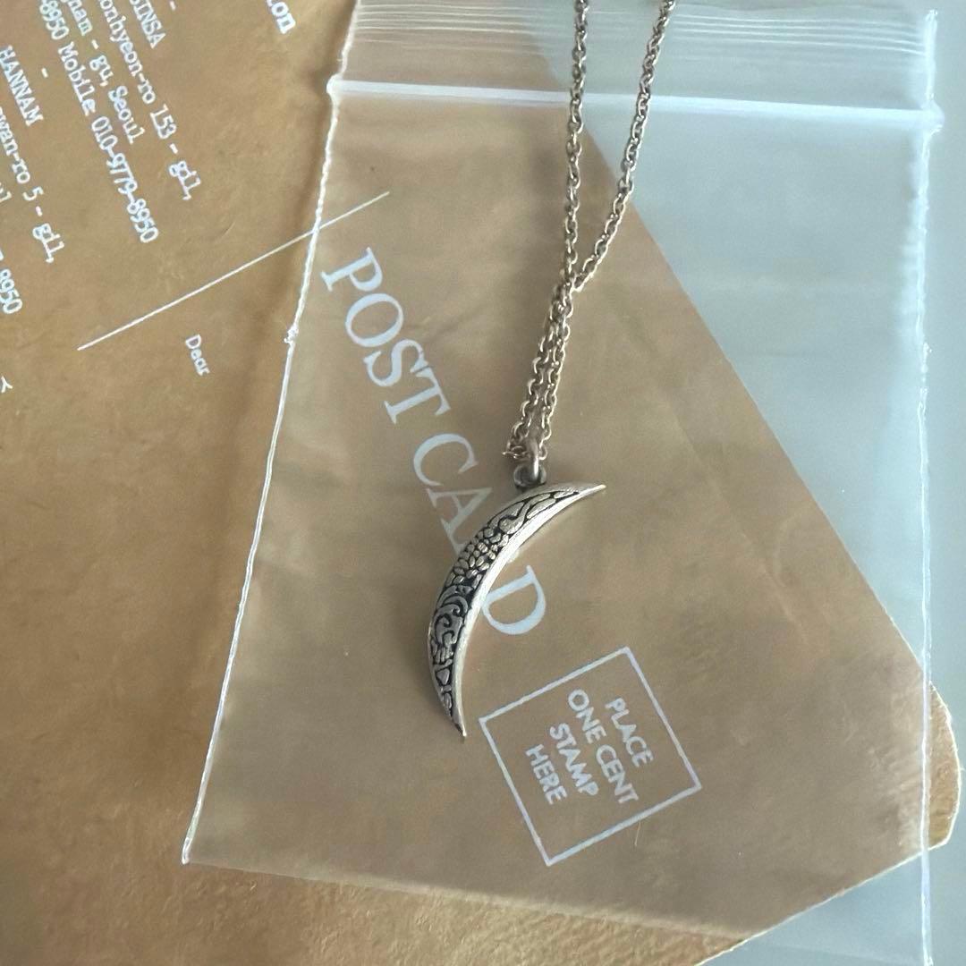 hanna543 BTS JIMIN 着用 三日月ネックレス シルバー