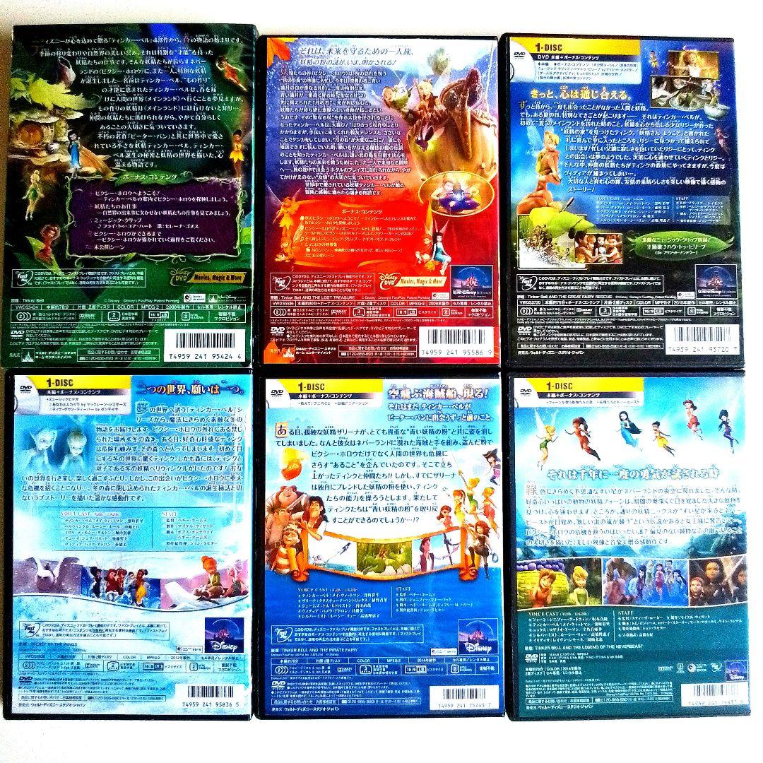ティンカーベルDVD他ウィッシュ/インサイドヘッドリロ＆スティッチアラジン白雪姫
