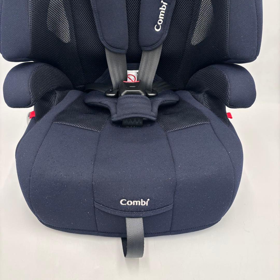 極美品　Combi ジョイトリップ エアスルー　ジュニアシート　GH ネイビー