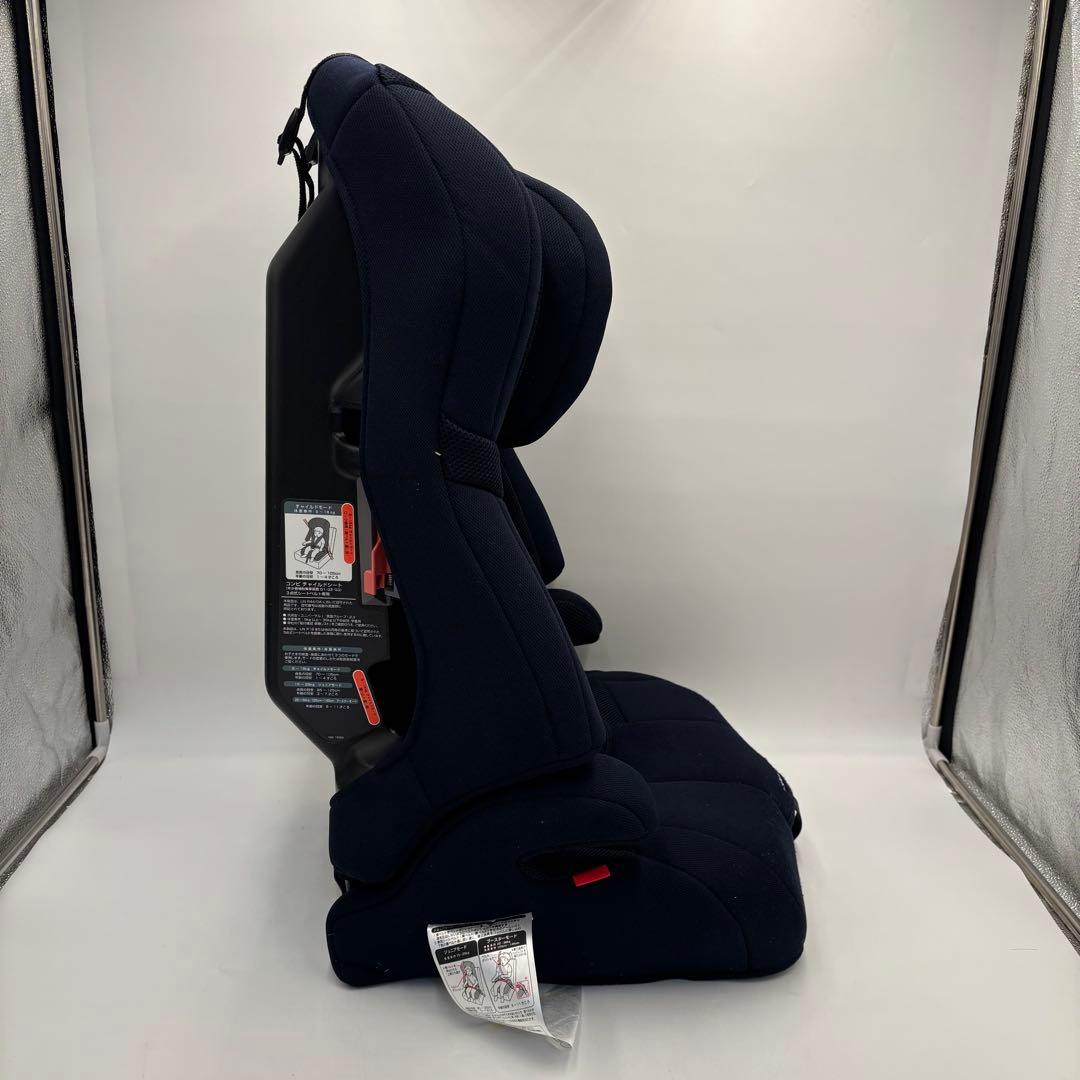極美品　Combi ジョイトリップ エアスルー　ジュニアシート　GH ネイビー