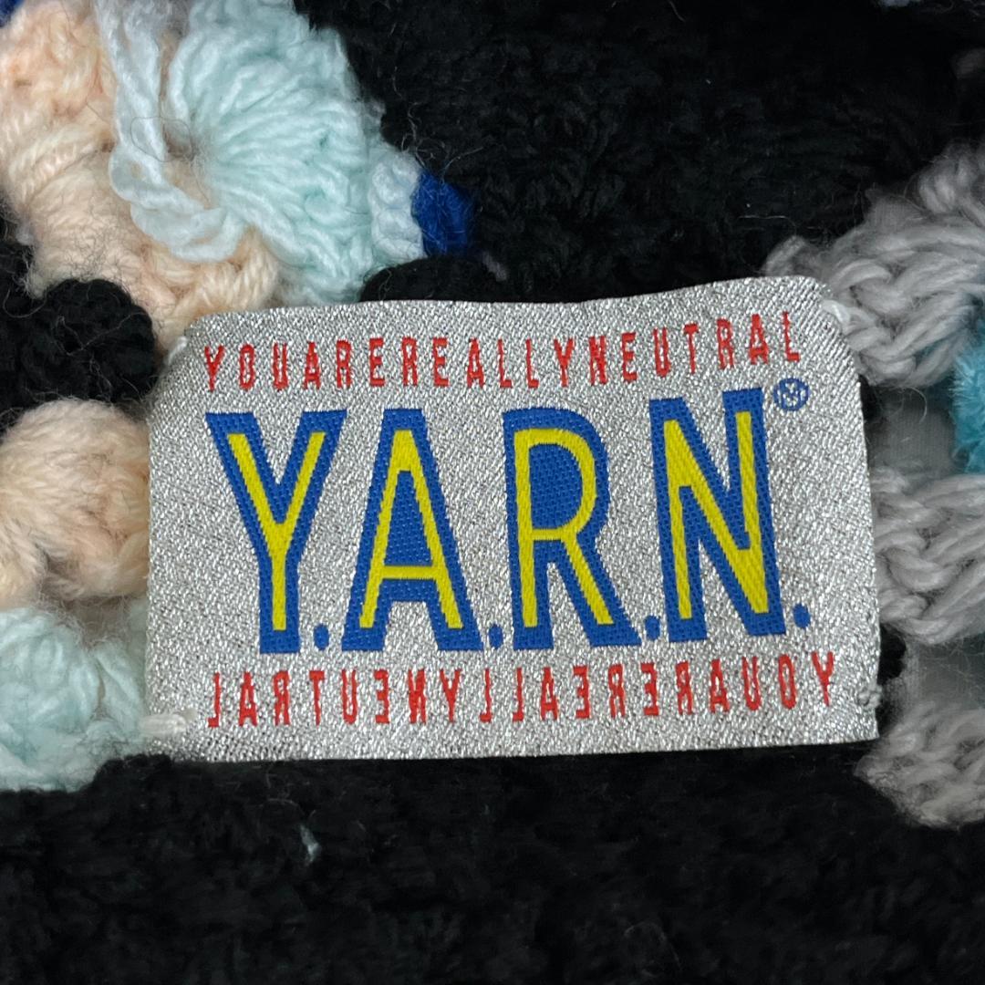 ヤーン/ニットバケットハット/クロシェハット/帽子/レトロデザイン/男女兼用