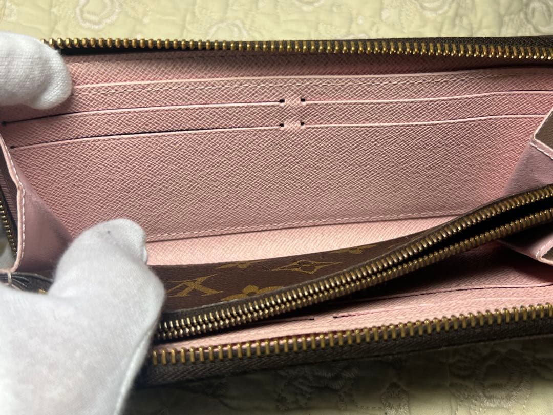 人気　ルイヴィトンクレマンスモノグラム 長財布 ローズバレリーヌ　ピンク
