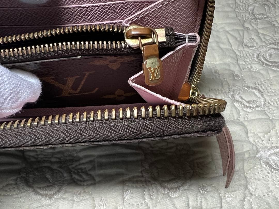 人気　ルイヴィトンクレマンスモノグラム 長財布 ローズバレリーヌ　ピンク