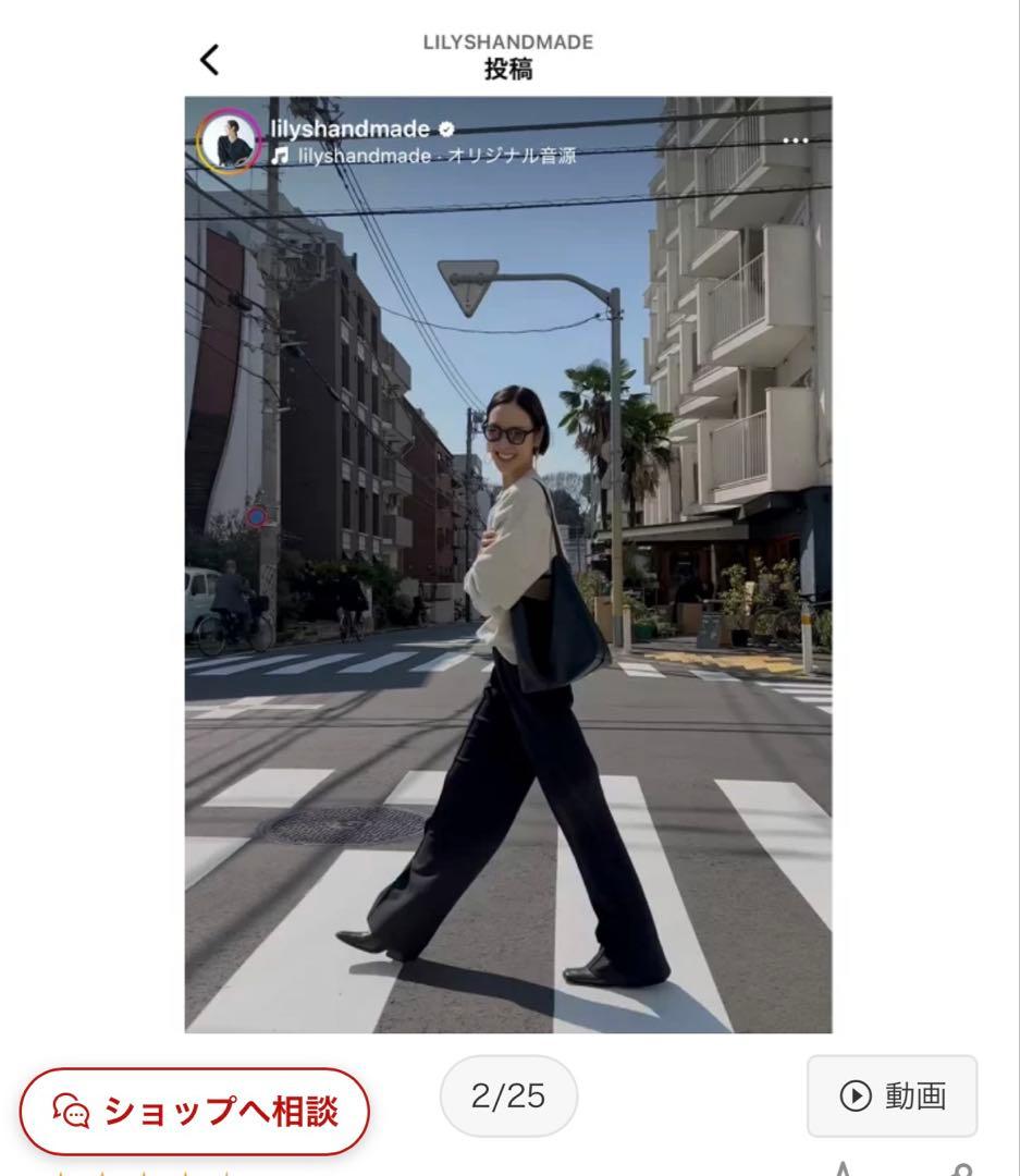 バッグメゾン東京百花　本革ワンショルダーバッグ黒Shinano シナノトート