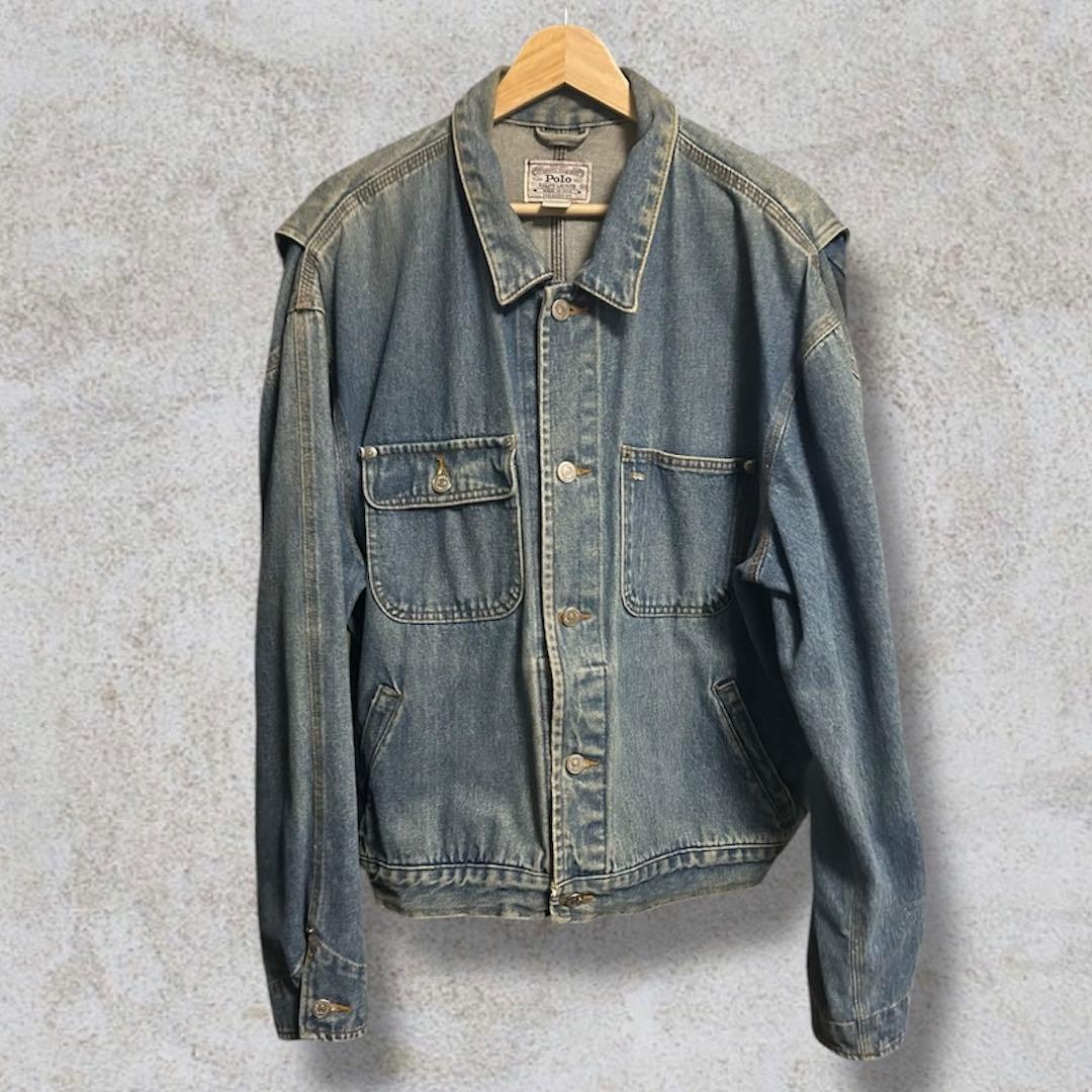 80s-90s Polo Ralph Lauren 白タグ デニムジャケット