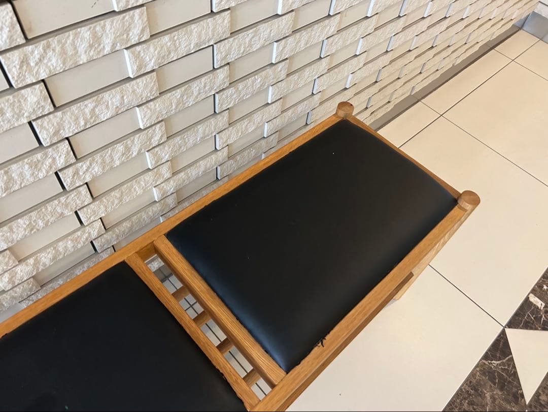 noce ダイニングベンチ　レザーベンチ　木製ベンチ