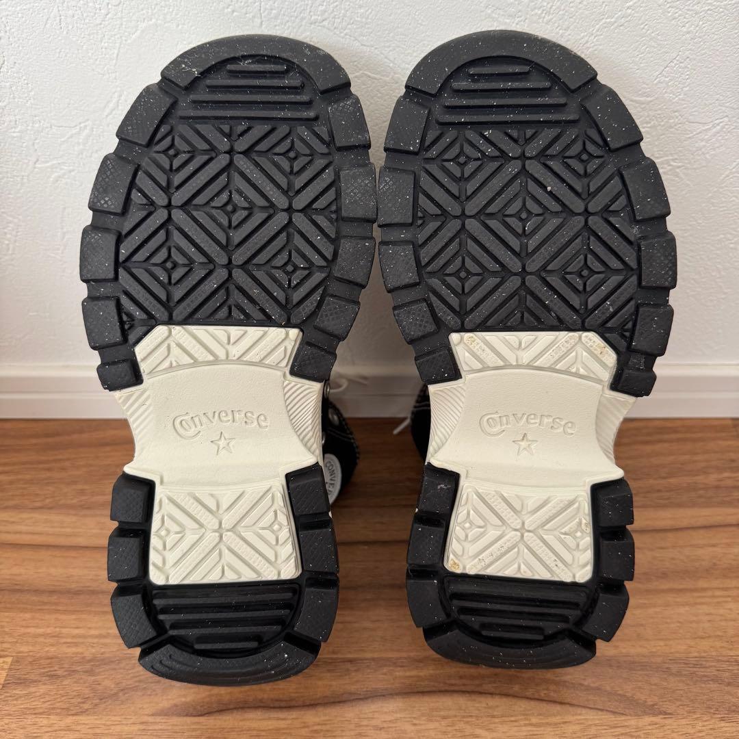 Converse ブラック ハイカットスニーカー 厚底