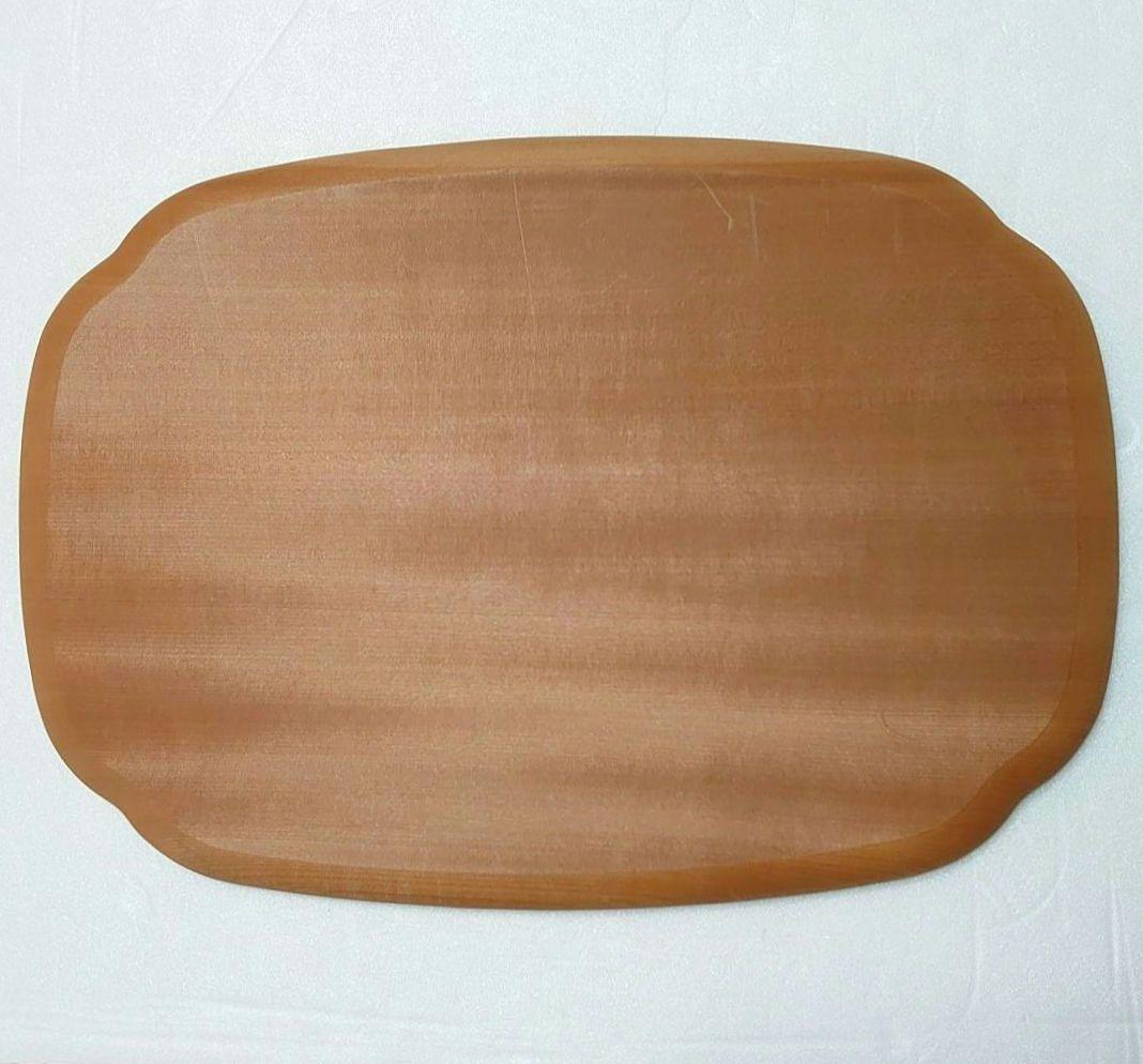 鎌倉彫　桂　木地　木瓜盆 紫陽花文　彫刻 会席盆