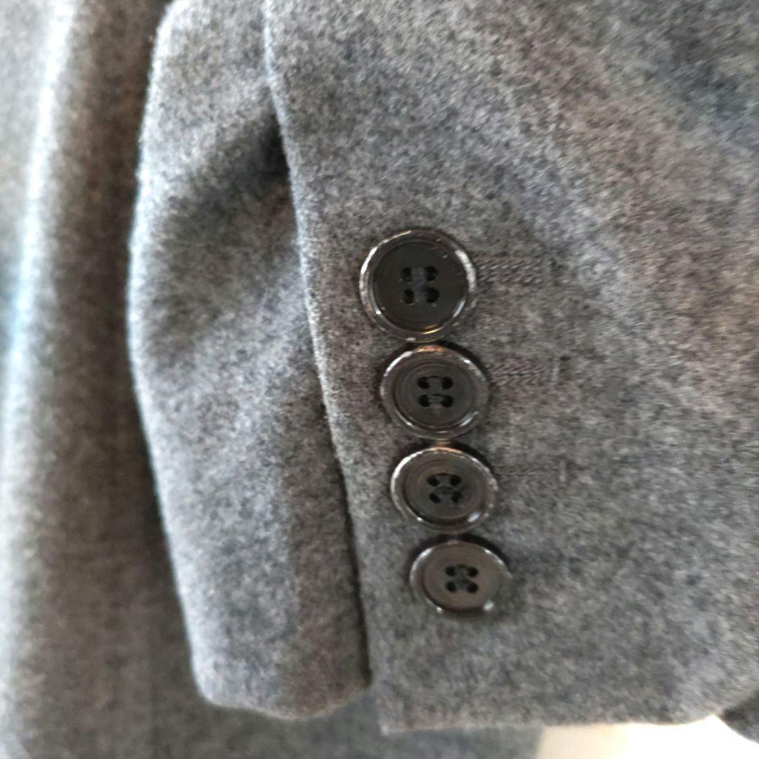 【プラダ】 ウールステンカラージャケット グレー　made in Italy