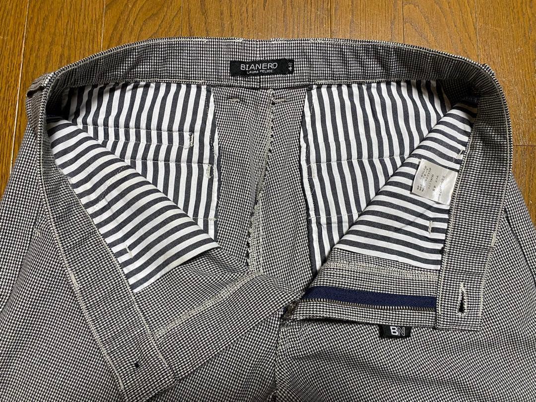 ゴルフ ビアンネロ ラウラフェリーチェ 千鳥格子柄パンツ ストレッチ