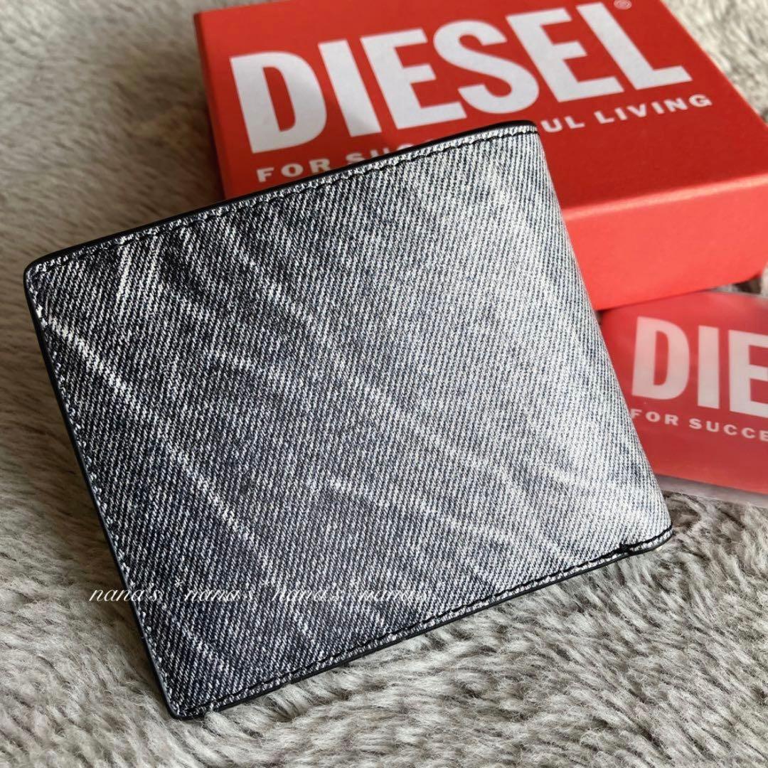 【新品】Diesel ディーゼル デニム風 二つ折り財布 折財布