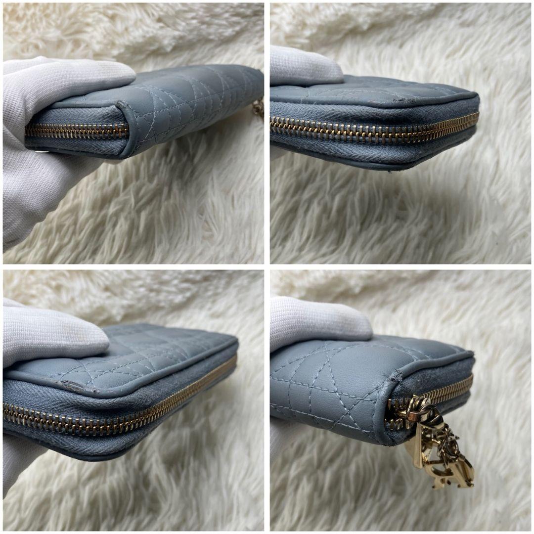 クリスチャンディオール レディ ディオール カナージュ 長財布 ラムレザー