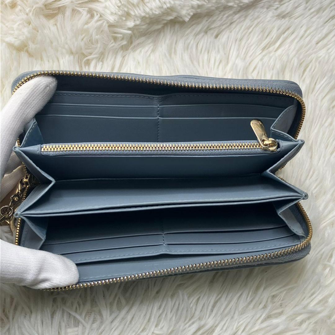 クリスチャンディオール レディ ディオール カナージュ 長財布 ラムレザー