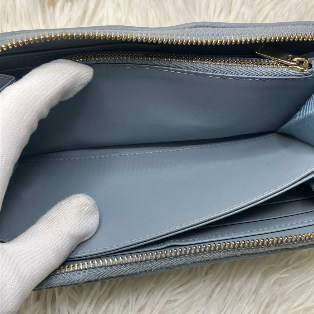 クリスチャンディオール レディ ディオール カナージュ 長財布 ラムレザー