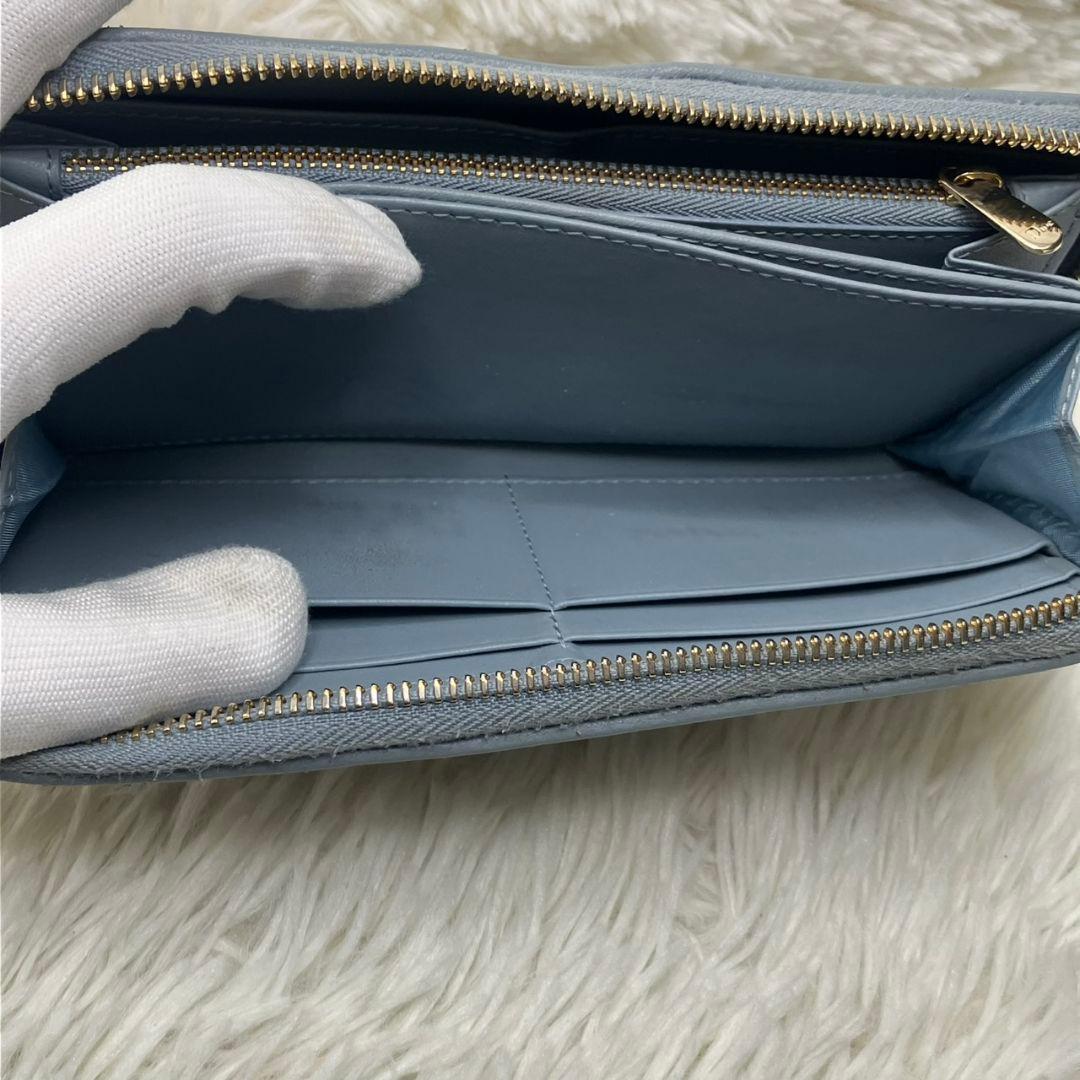 クリスチャンディオール レディ ディオール カナージュ 長財布 ラムレザー