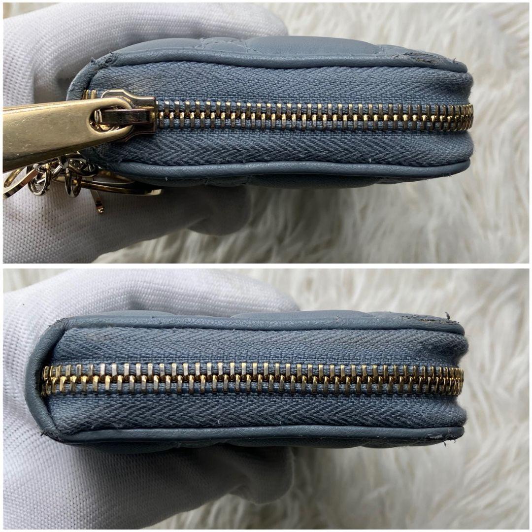 クリスチャンディオール レディ ディオール カナージュ 長財布 ラムレザー