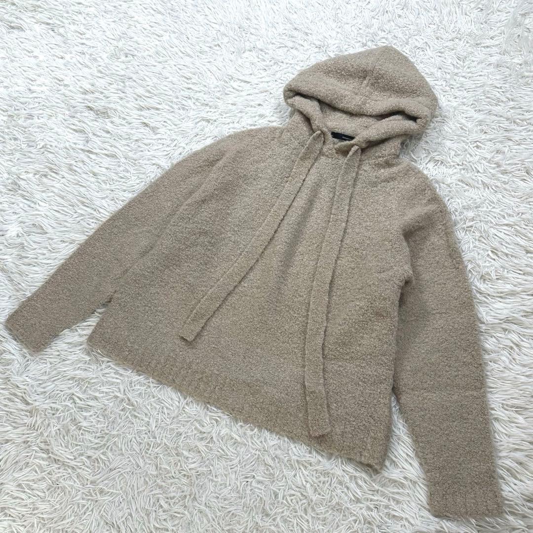 フレームワーク　Loop Yarn フード プルオーバー　ベージュ　24AW