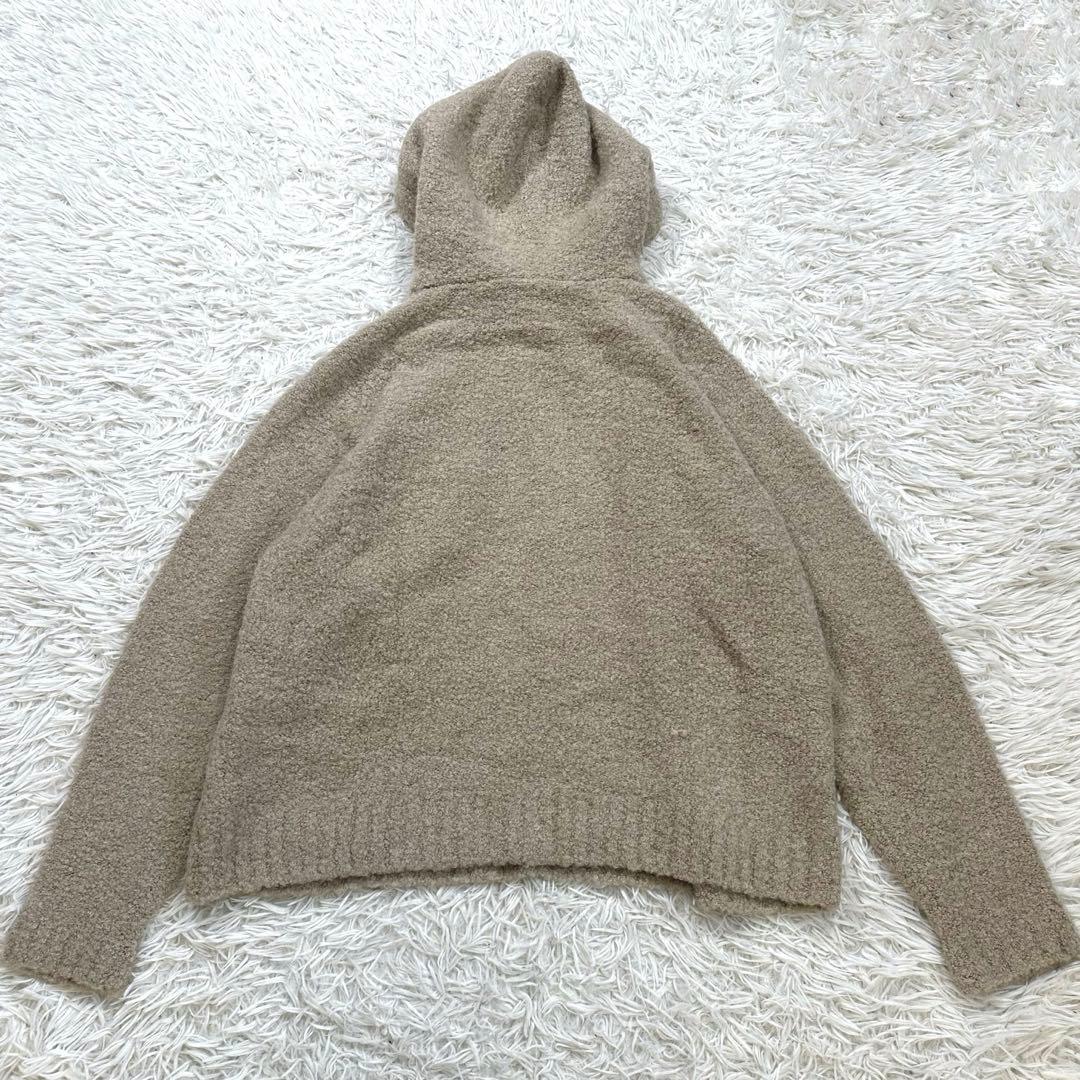 フレームワーク　Loop Yarn フード プルオーバー　ベージュ　24AW