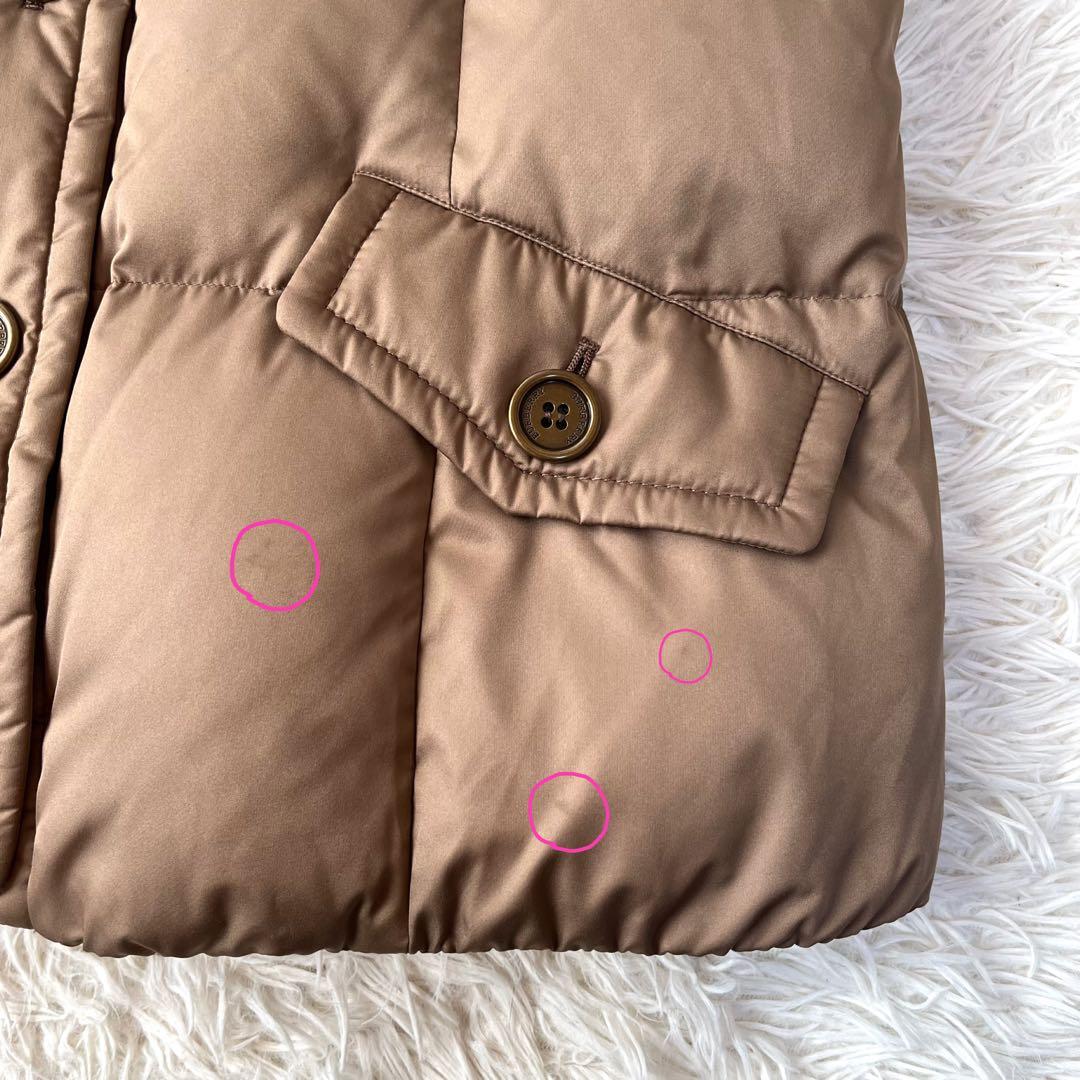 バーバリーロンドン　裏地メガチェック　ダウンベスト　希少サイズ