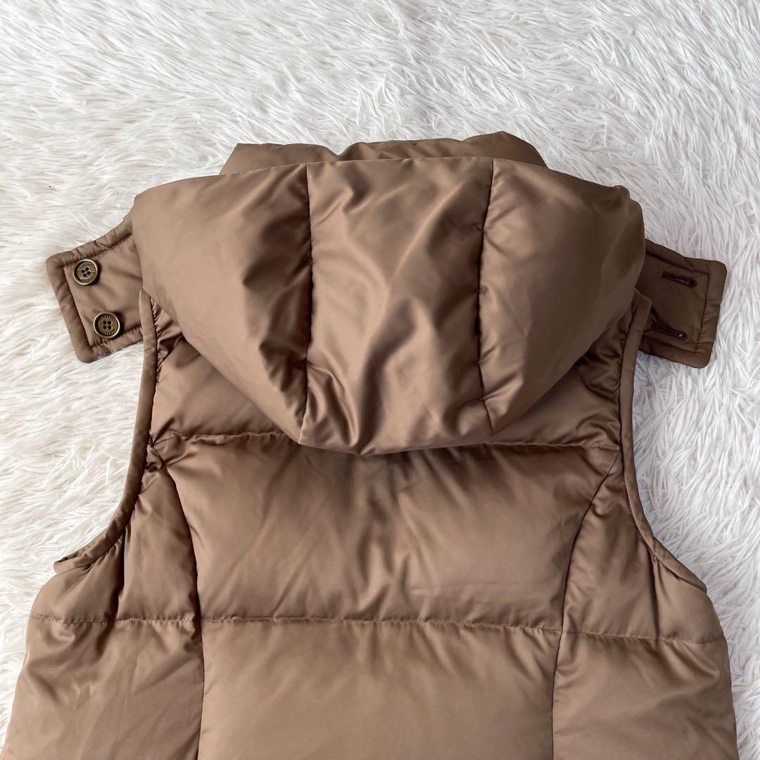 バーバリーロンドン　裏地メガチェック　ダウンベスト　希少サイズ