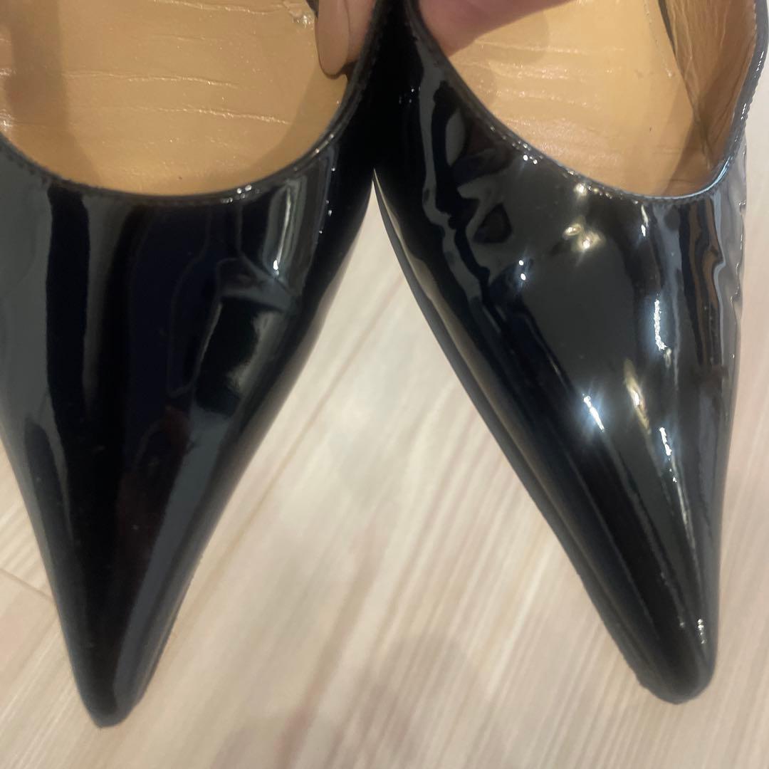 ペリーコ　CUORE エナメル バックスリング フラット