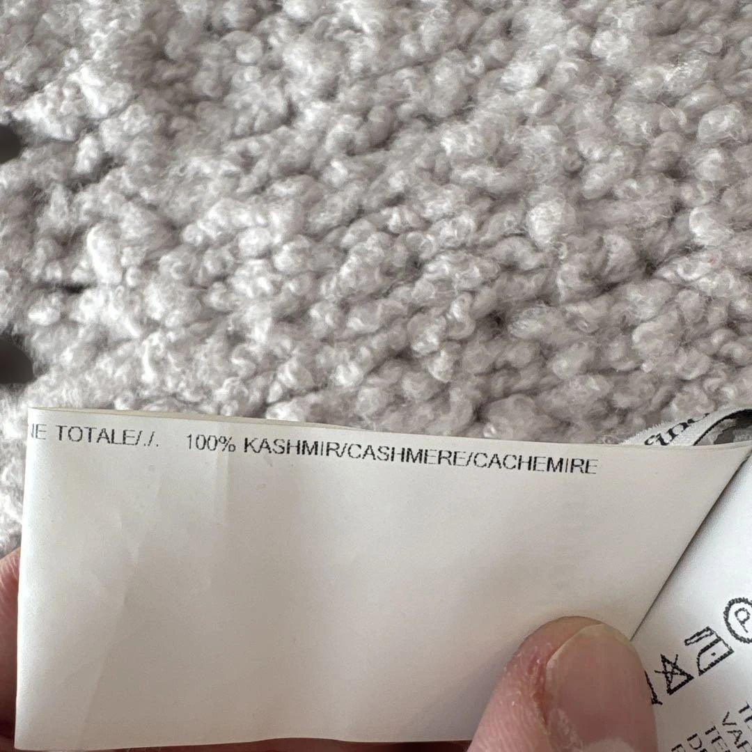 gentry portofino グレー マフラー cashmere100