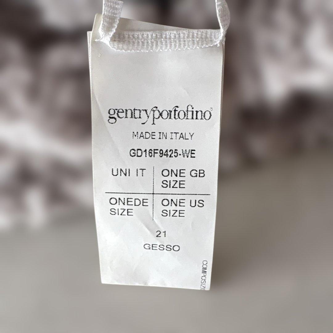 gentry portofino グレー マフラー cashmere100