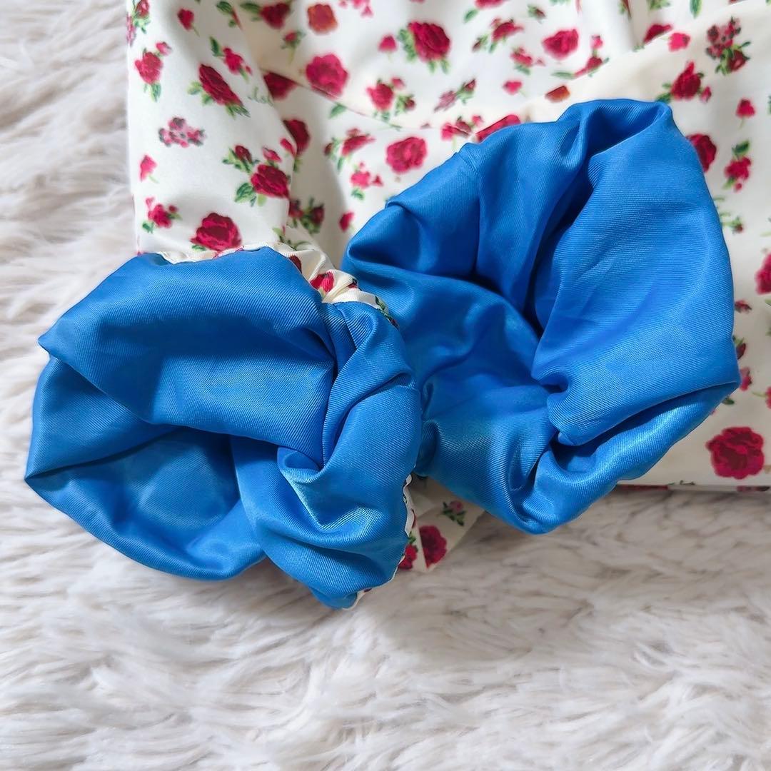 新品タグ付ꕥリトルサニーバイト 現行品 ローズレーヨンジャケット 花柄 大きめ