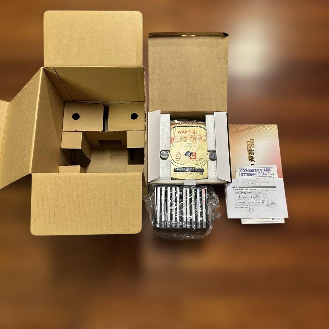 未使用　ユーキャン　昭和・平成の演歌　CD全10巻　アイワ社製CDラジカセ付き