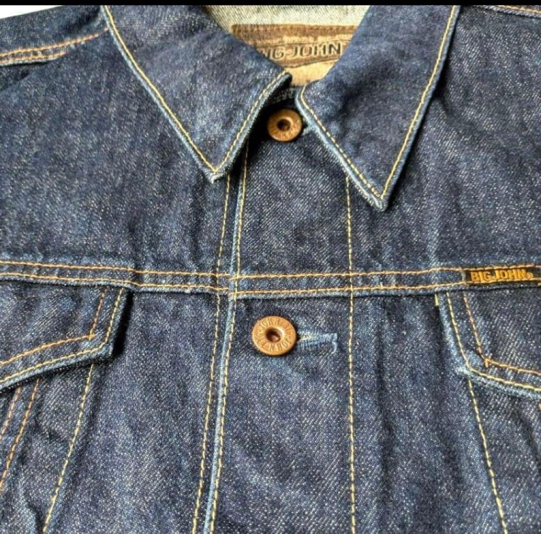BIG JOHN ビッグジョン 0061　デニムジャケット Gジャン　Lサイズ