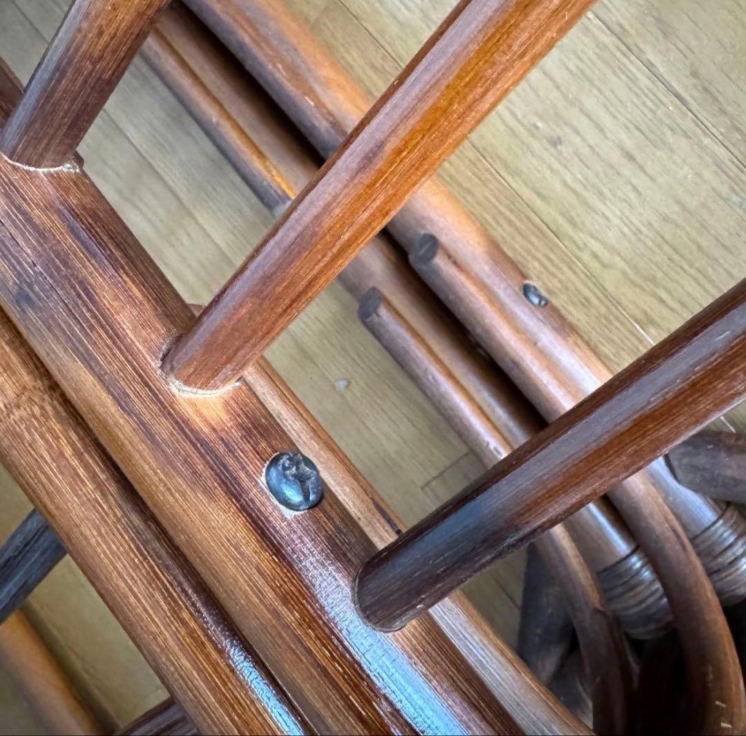 籐　ラタン　シングルベッド