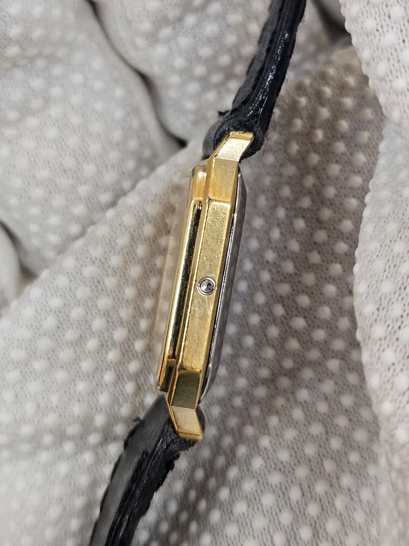 【OMEGA】オメガテヴィル De Ville クォーツゴールド腕時計 箱付！