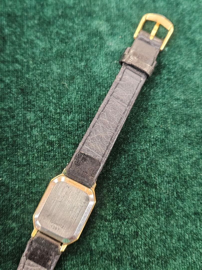 【OMEGA】オメガテヴィル De Ville クォーツゴールド腕時計 箱付！