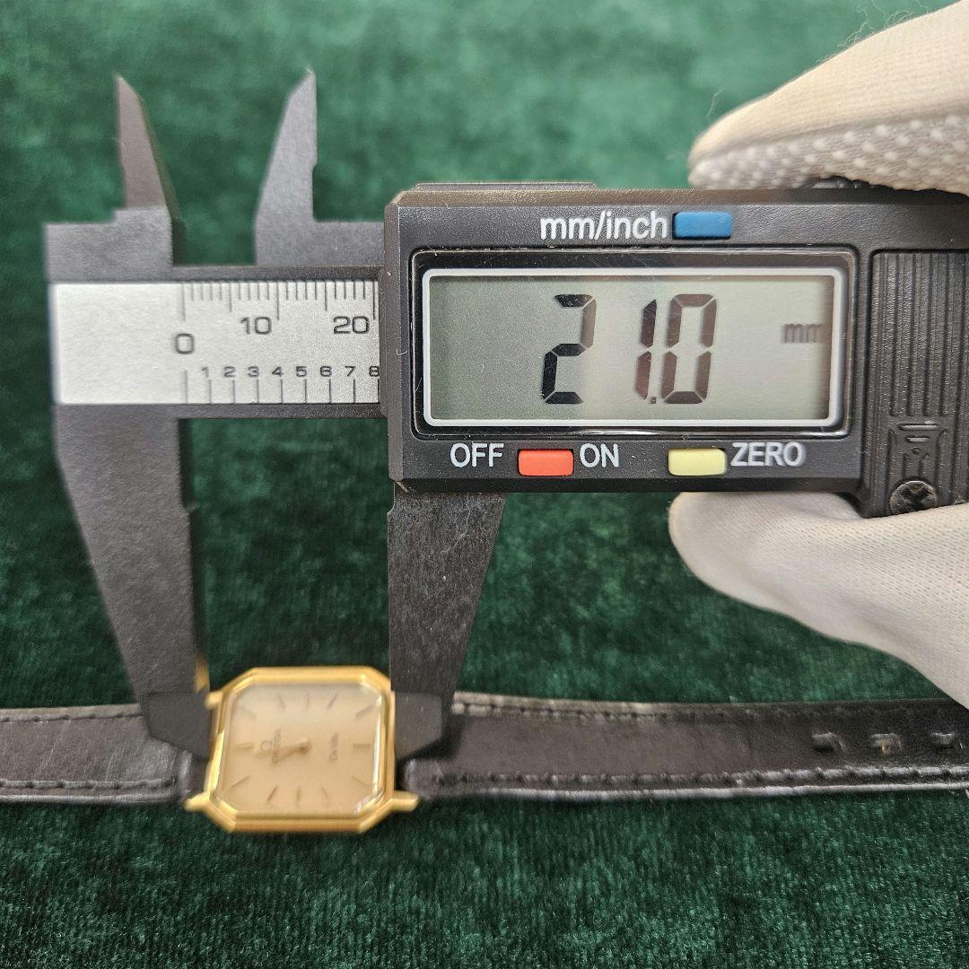 【OMEGA】オメガテヴィル De Ville クォーツゴールド腕時計 箱付！