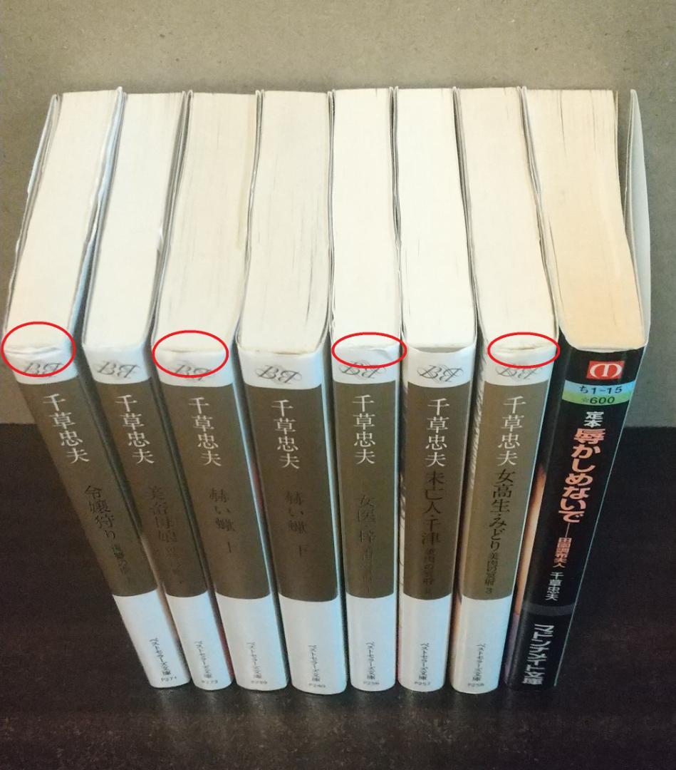 【古本】千草忠夫　ベストセラーズ文庫×7冊　マドンナメイト文庫×1冊