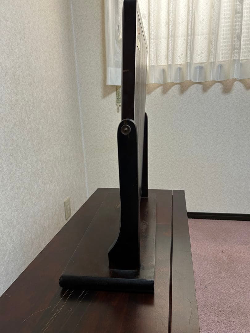 北海道民芸家具　卓上　スタンドミラー　鏡