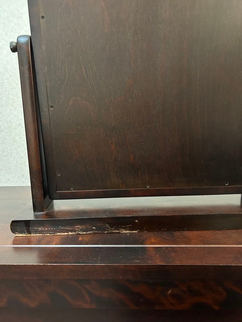 北海道民芸家具　卓上　スタンドミラー　鏡