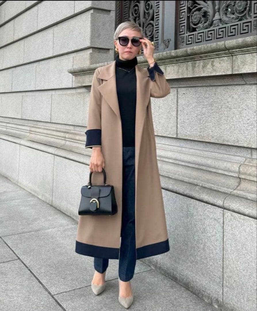 【未使用】美品　JENNE オードリーフレアトレンチコート　M