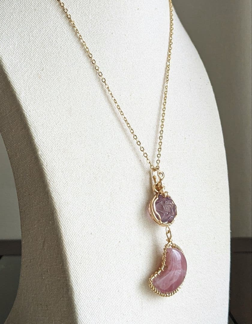 【専用】K14gfゴールデンルチル&ロマネサイトinシトリンペンダントT他1点