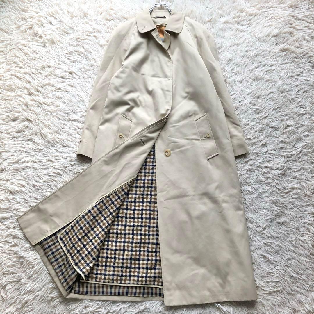 【英国製 マキシ丈】アクアスキュータム　 トレンチコート　Aqua5 ライナー付