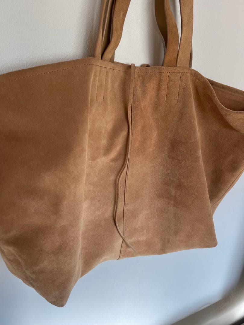 1*★様 ETRETOKYO ベージュ　スエード　ビッグ　トートバッグ
