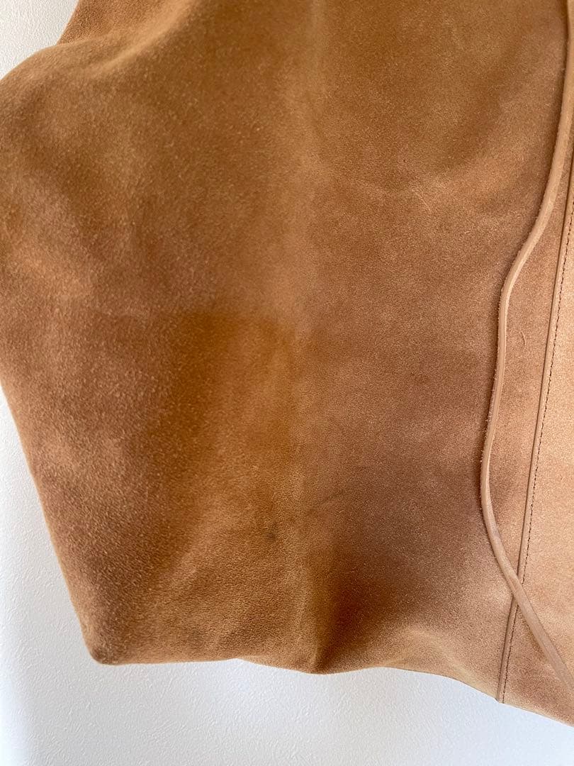 1*★様 ETRETOKYO ベージュ　スエード　ビッグ　トートバッグ