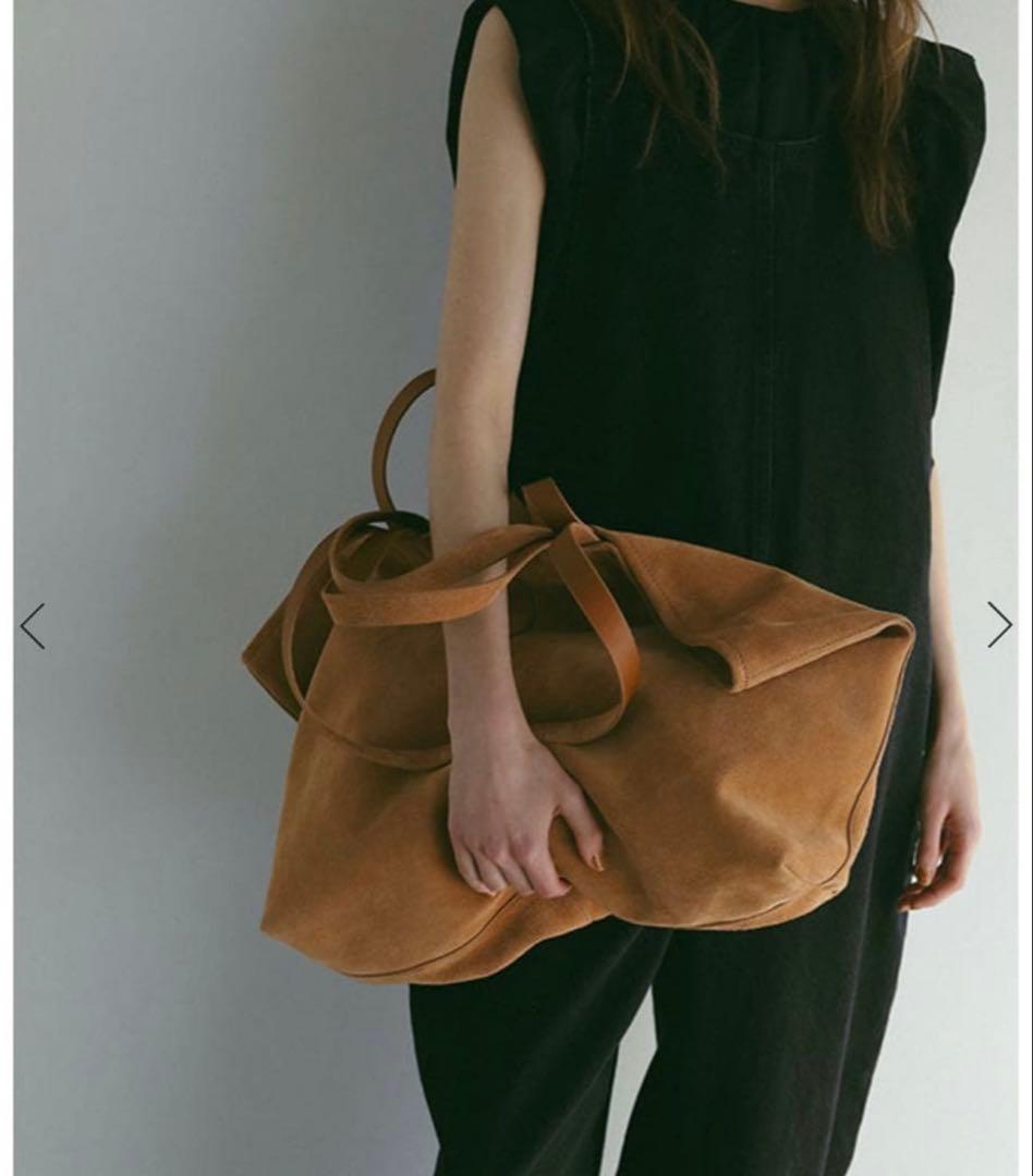 1*★様 ETRETOKYO ベージュ　スエード　ビッグ　トートバッグ