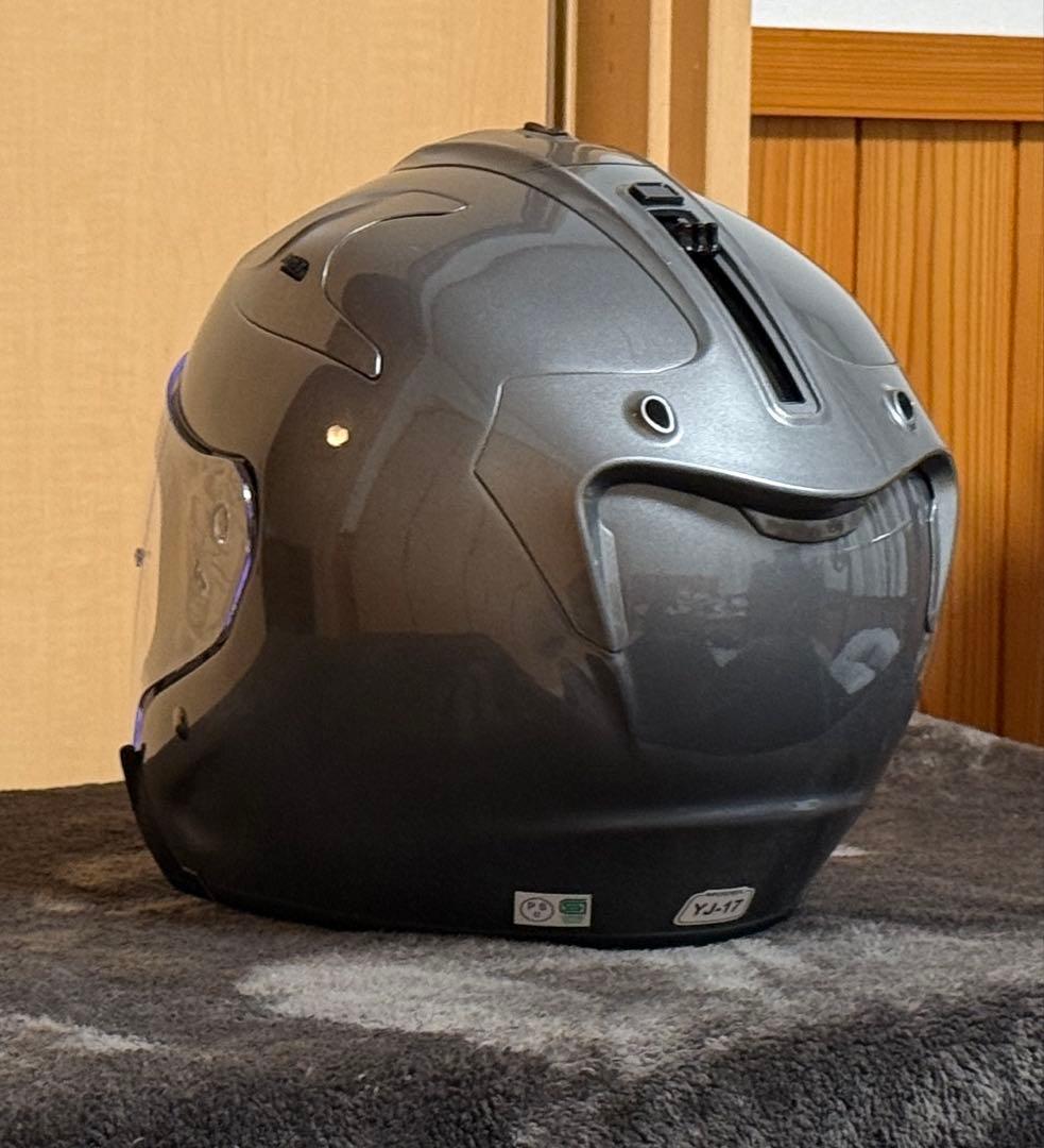 ZENITH YJ-17 ジェットヘルメット XXLダークメタリックシルバー