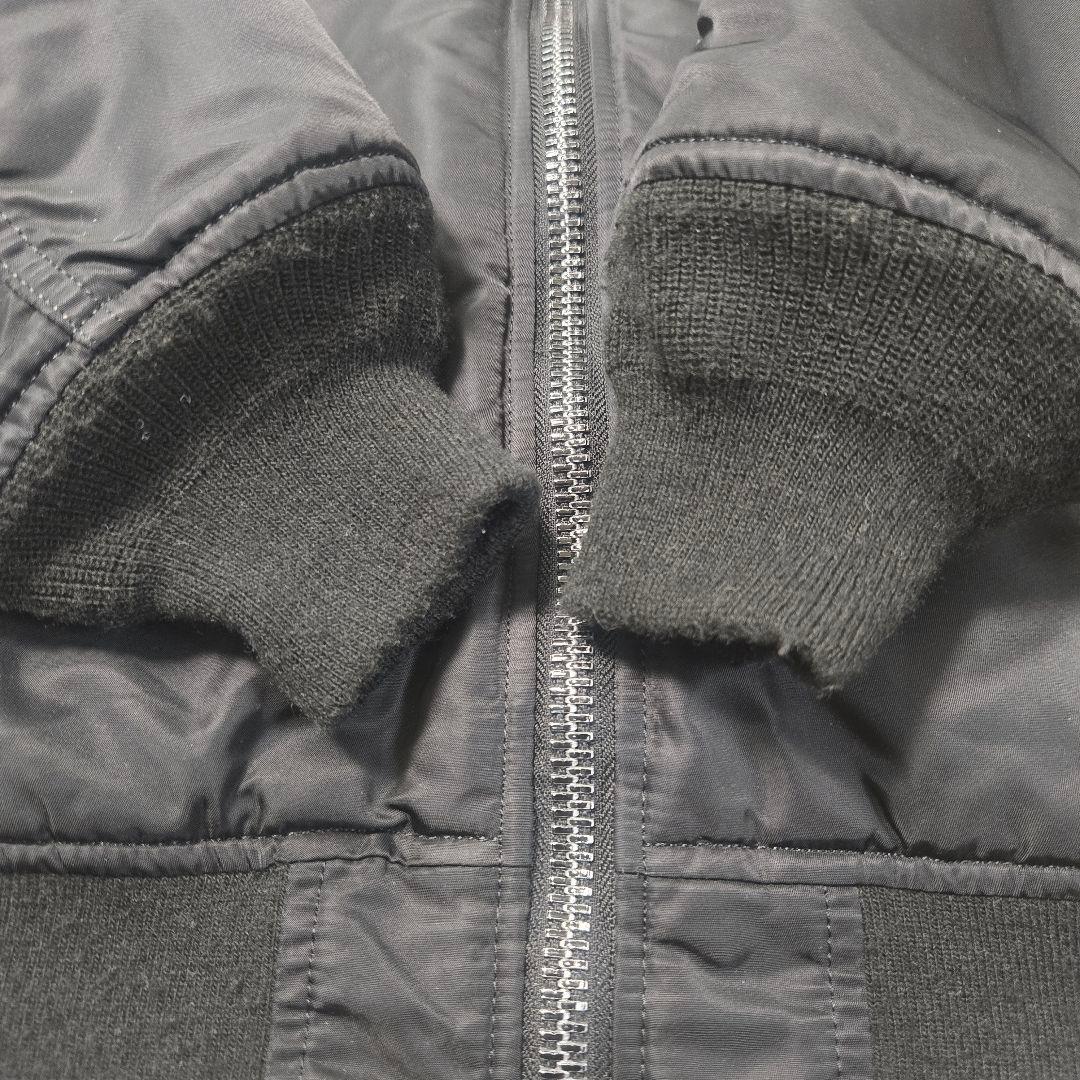 アルファ　MA-1 フライト　ジャケット ブラック 短丈　リバーシブル