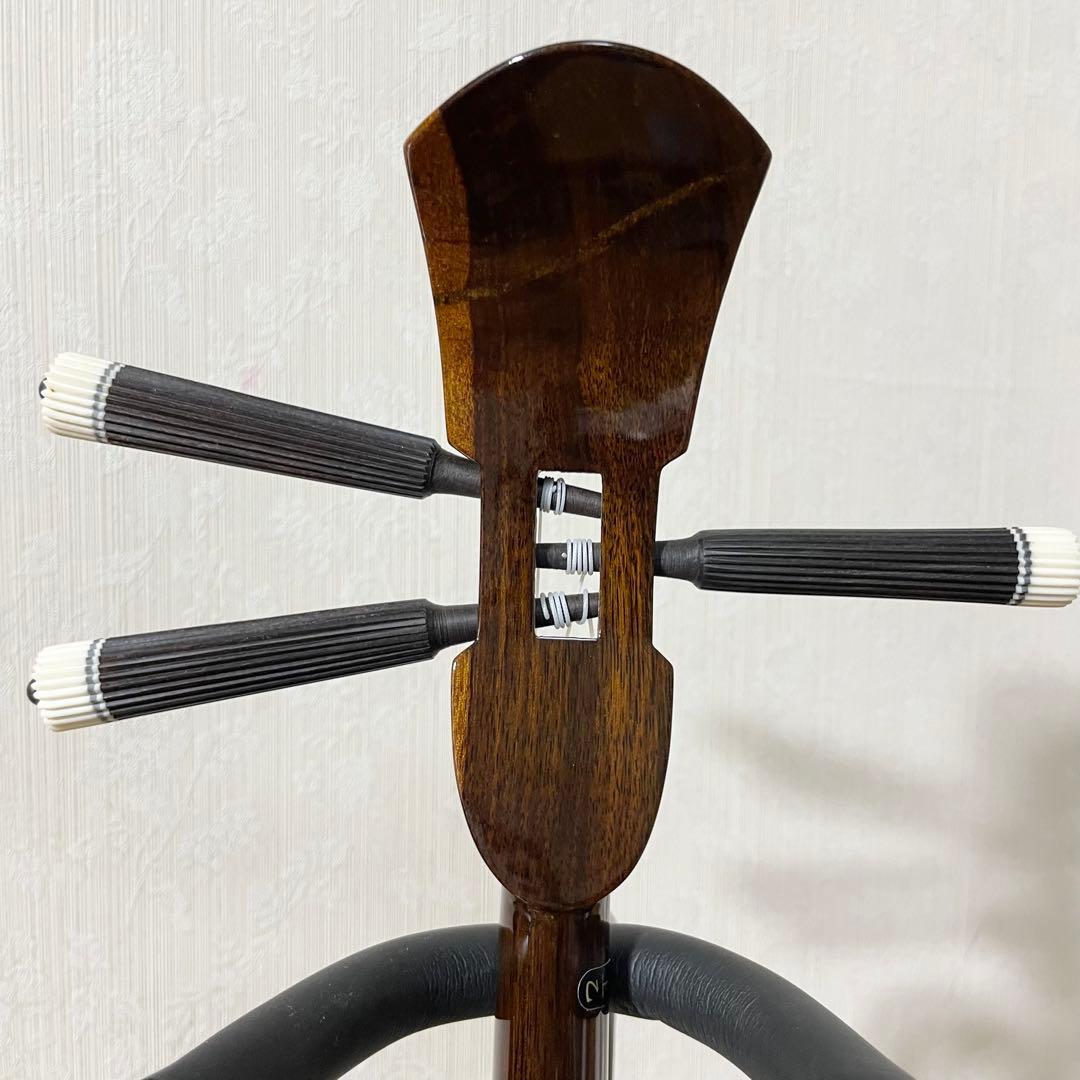 沖縄三線 本皮 極美品 蛇皮 和楽器 民謡 スンチーイエロー