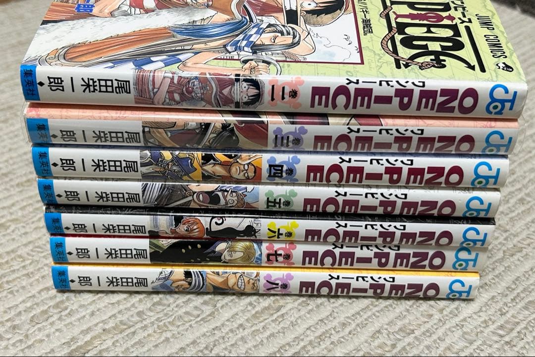 【初版】ワンピース 2〜8巻 コミックニュース、ハガキ付き　vol.195も！