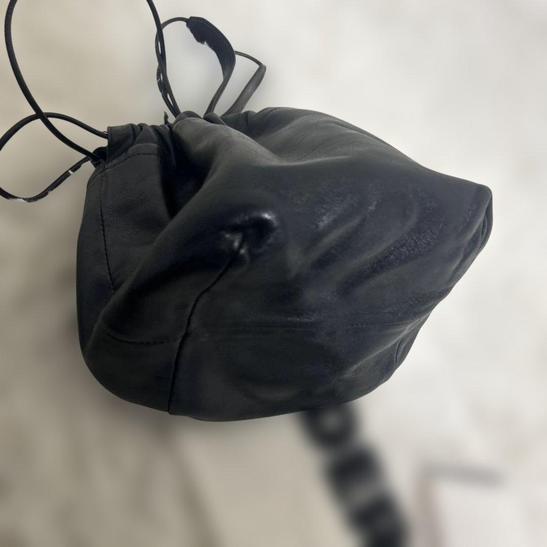 【良品】Jil sander ジルサンダー レザーショルダーバッグ　リバーシブル