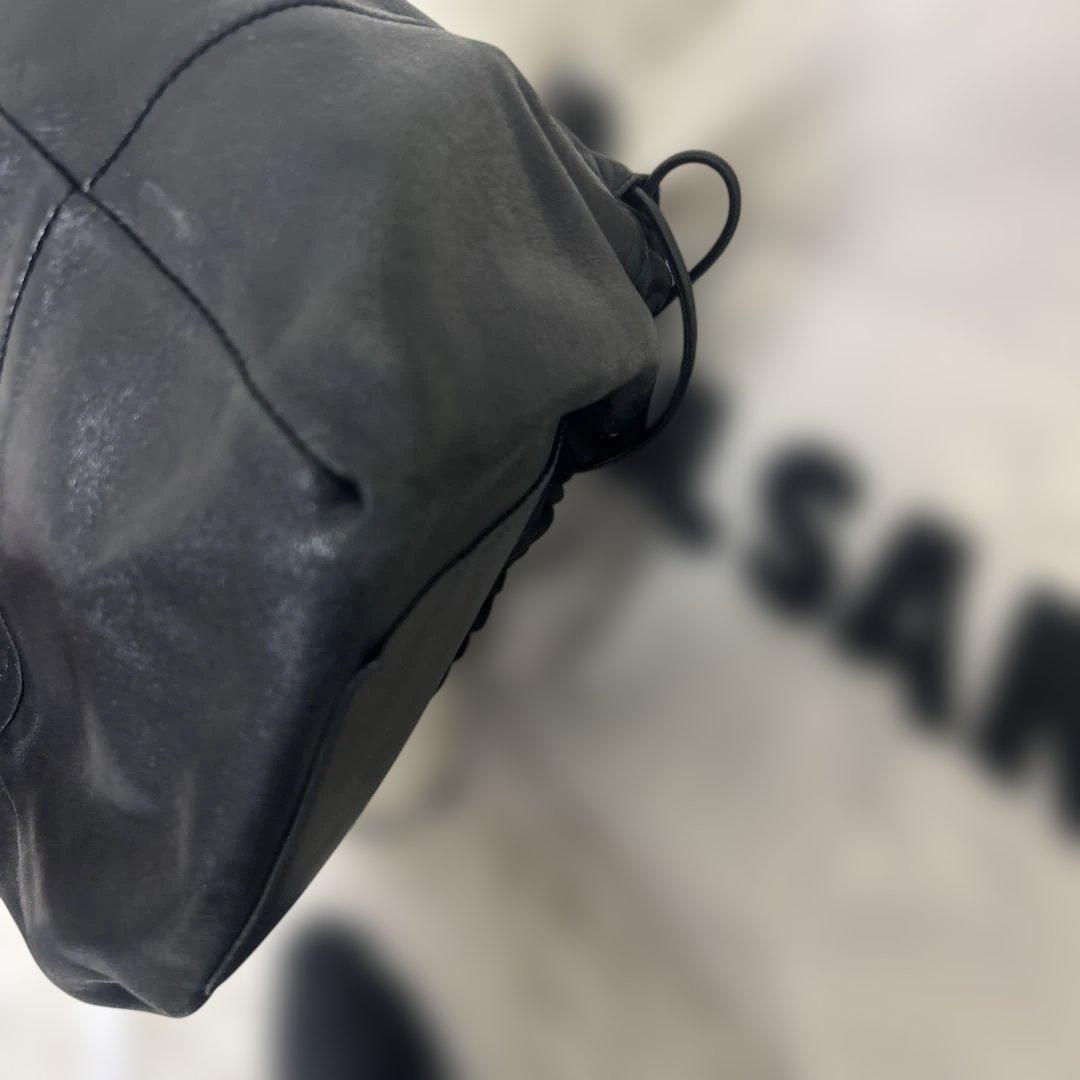 【良品】Jil sander ジルサンダー レザーショルダーバッグ　リバーシブル