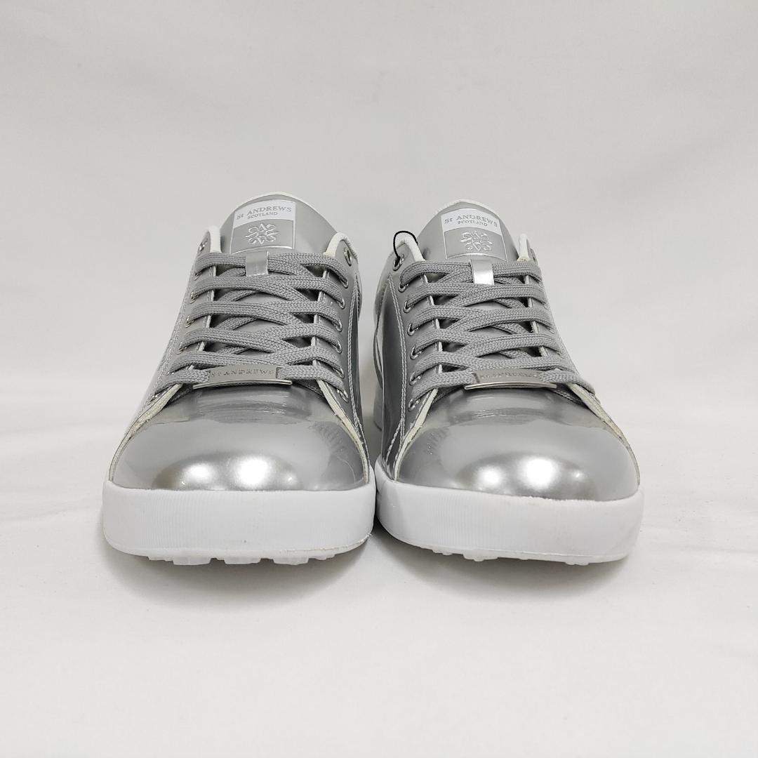 ○★新品未使用 セントアンドリュース ビブラム ゴルフシューズ シルバー26.5